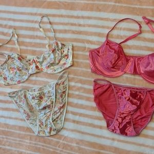 Vintage Victoria Secret bra and panty sets